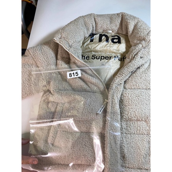 TNA The Super Puff Teddy Down Puffer Jacket Women's XS - Picture 7 of 7